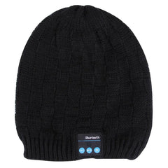 Knitted Bluetooth Beanie Hat with Mic - Cozy Winter Headset for All Ages