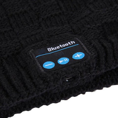 Knitted Bluetooth Beanie Hat with Mic - Cozy Winter Headset for All Ages