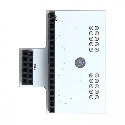 LCD Panel Adapter for 3D Printer Control Boards Compatibility white PCB with 2x connector rows for Arduino DUE and RAMPS-FD voltage bridging