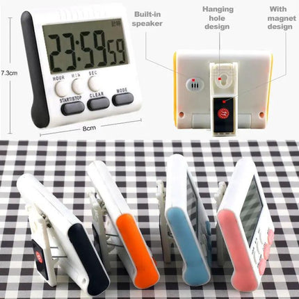 Kitchen Timer With Magnetic Backing Digital Alarm Clock