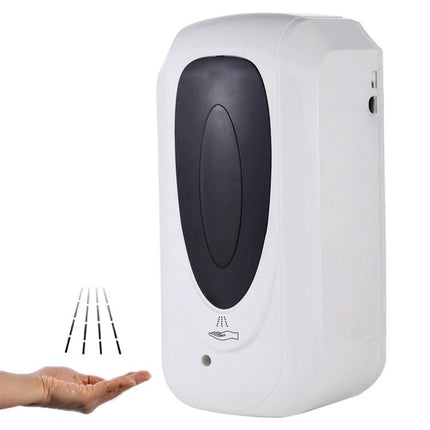 Automatic Touch-Free Dispenser for Daily Home Sanitizing Routines white wall-mounted motion-activated sanitizer dispenser dispensing to hand