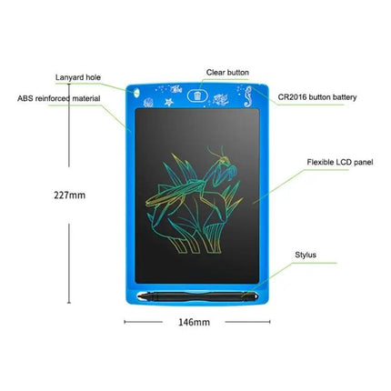 Color LCD Electronic Drawing Tablet for Children, 8.5 Inches