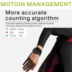 Q10 Multifunctional Fitness Smartwatch with Heart Rate & Sleep Tracking, IP67 Waterproof, 1.3" Touch Screen