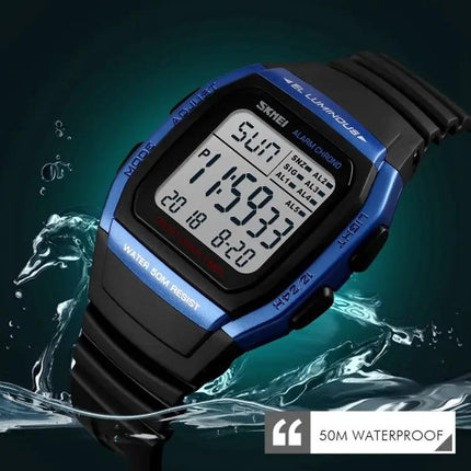 SKMEI Fashionable Waterproof Digital Watch for Outdoor Activities | Syndmart