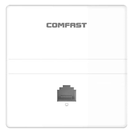 COMFAST CF-E538AC V2 Indoor Wall Mounted WiFi Access Point white wall-mounted access point with Ethernet port