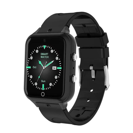 Daily Bracelet for Everyday Health and Activity Tracking sleek black smartwatch showing heart rate, steps and call connectivity