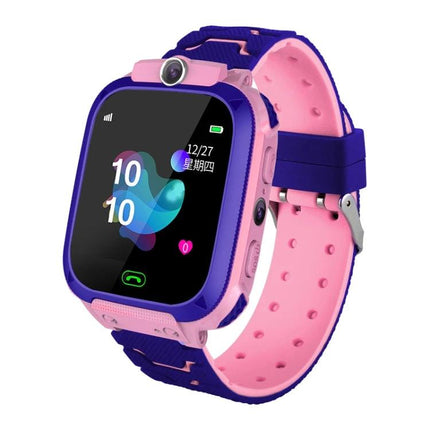 Children's Smartwatch for Everyday Kid Safety Monitoring - pink and purple kid GPS watch with call and camera