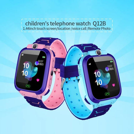 Children's Smartwatch for Everyday Kid Safety Monitoring - pink and blue kids GPS watch with touch screen and camera