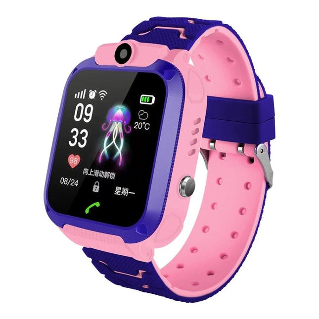 Kids' Smartwatch for Everyday Safety and Monitoring pink and purple kids GPS watch with SIM, call and SOS features