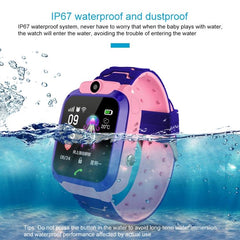 Kiddie Smartwatch Q120 - 1.44" Color Display, IP67 Waterproof, GPS Tracking, Two-Way Calling, SOS Feature, and Voice Monitoring for Ages 3-12