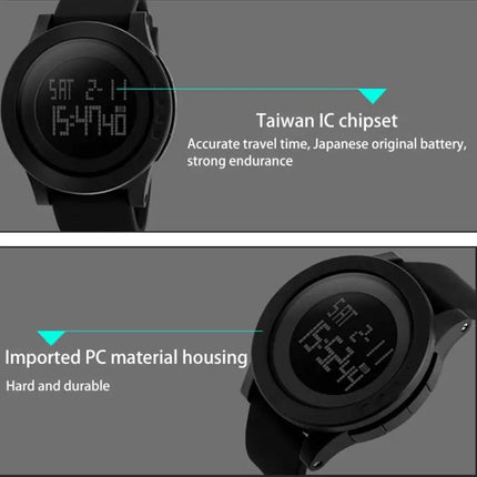 Montre numérique étanche SKMEI pour homme, conçue pour une utilisation en extérieur