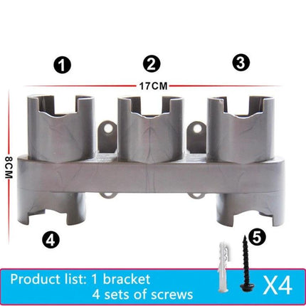 Storage Bracket for Dyson Vacuum Cleaners, Space-Saving Design - wall mount holding V7 V8 V10, supports up to 25kg, includes screws