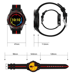 Reloj inteligente N6 con pantalla TFT de 1,3 pulgadas MTK2502C Bluetooth 4.0, correa de silicona, compatible con monitor de frecuencia cardíaca, podómetro, monitor de sueño y recordatorio de sedentarismo