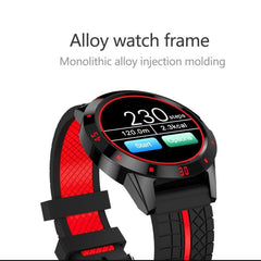 N6 Bluetooth Smartwatch with Heart Rate Monitor and Pedometer - 1.3 Inch TFT Display, Silicone Band