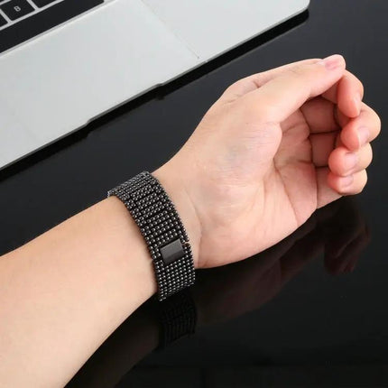 Apple Watch Stainless Steel Nine-Bead Link Band, 38-41mm
