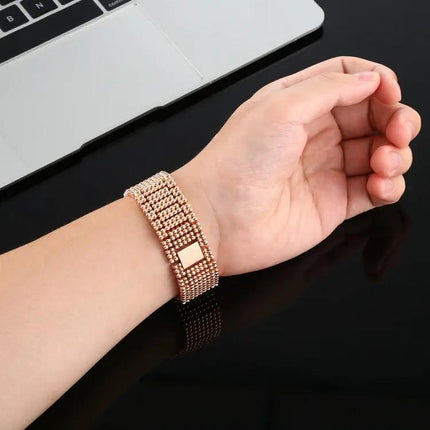 Apple Watch Stainless Steel Nine-Bead Link Band, 38-41mm