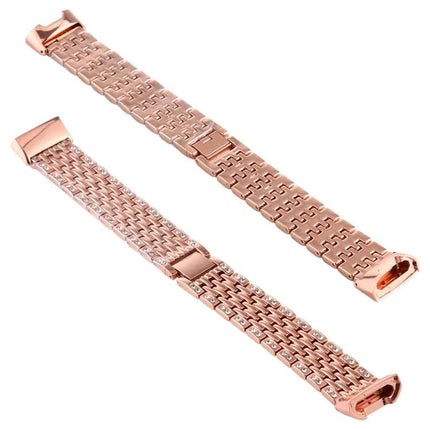 Fitbit Charge 3 Stainless Steel Diamond Studded Band