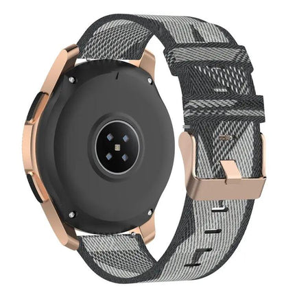 20mm Nylon Stripe Watch Band For Galaxy Watch 42mm