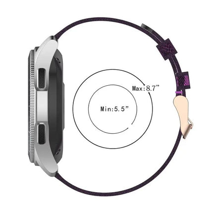 22mm Stripe Nylon Watch Band For Galaxy Watch 46mm