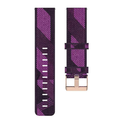 22mm Stripe Nylon Watch Band For Galaxy Watch 46mm