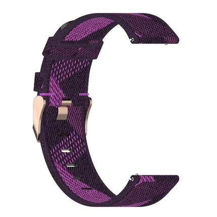 22mm Stripe Nylon Watch Band For Galaxy Watch 46mm