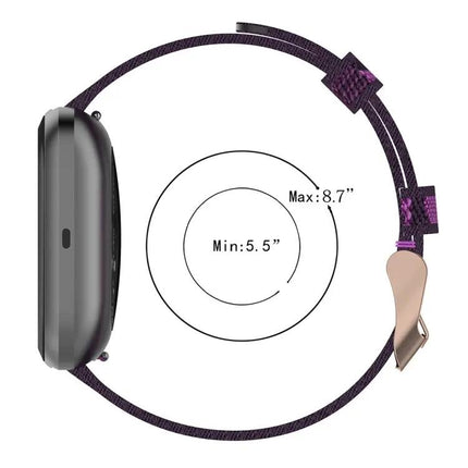 23mm Nylon Watch Band for Fitbit Versa, Versa Lite, Versa 2