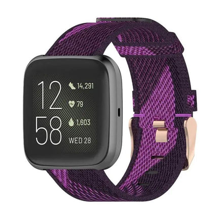 23mm Nylon Watch Band for Fitbit Versa, Versa Lite, Versa 2