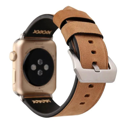 Retro XX Pattern Leather Band for Apple Watch 42-49mm