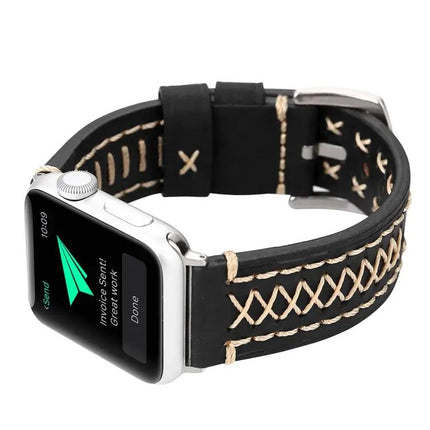 Genuine Leather Watch Band For Apple Watch 49/45/44mm