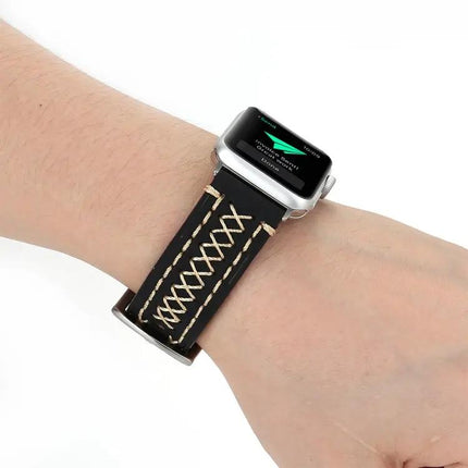 Genuine Leather Watch Band For Apple Watch 49/45/44mm