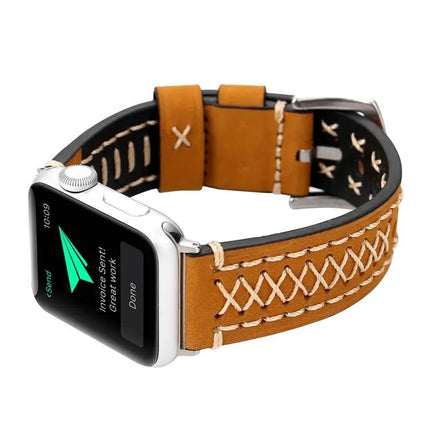 Genuine Leather Watch Band For Apple Watch 49/45/44mm