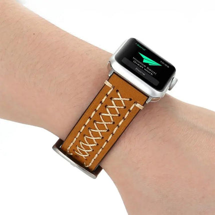 Genuine Leather Watch Band For Apple Watch 49/45/44mm