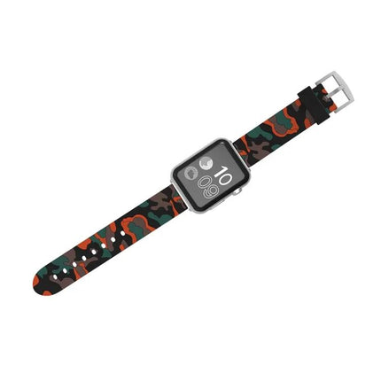 Camouflage Silicone Watch Band For Apple Watch 38mm