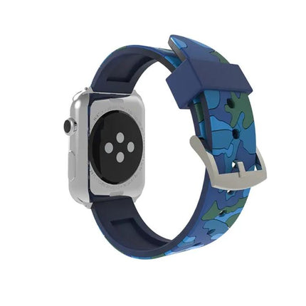 Camouflage Silicone Watch Band For Apple Watch 38mm
