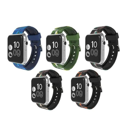 Camouflage Silicone Watch Band For Apple Watch 38mm