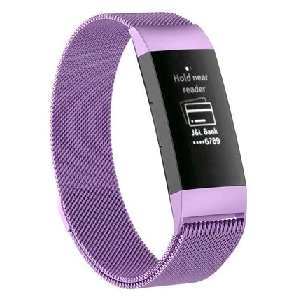 Magnetic Stainless Steel Band For Fitbit Charge 3 217x18mm