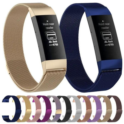 Magnetic Stainless Steel Band For Fitbit Charge 3 217x18mm