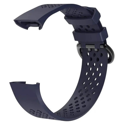 TPE Adjustable Watch Band Square Holes For Fitbit Charge 3