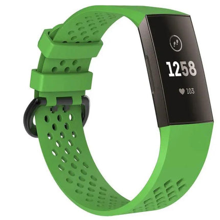 TPE Adjustable Watch Band Square Holes For Fitbit Charge 3