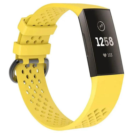 TPE Adjustable Watch Band Square Holes For Fitbit Charge 3
