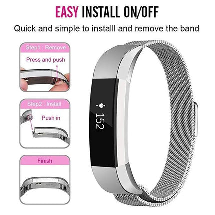 Stainless Steel Magnetic Band For Fitbit Alta Small 130-170mm