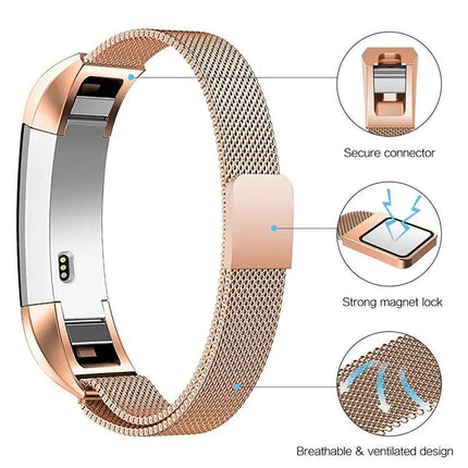 Stainless Steel Magnetic Band Fitbit Alta Large 170-236mm
