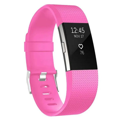 Adjustable Square Pattern Sport Band For Fitbit Charge 2 L