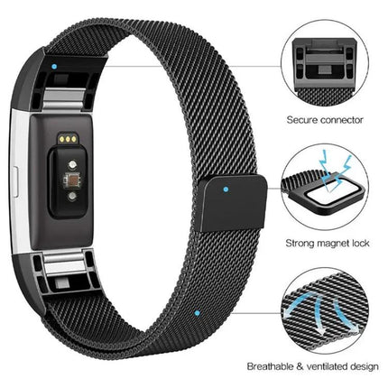 Stainless Steel Watch Band For Fitbit Charge 2 Size L