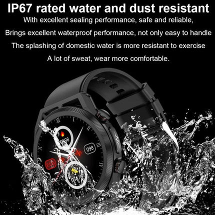 ET310 Smart Watch for Everyday Health and Fitness Tracking - IP67 water and dust resistant fitness smartwatch splashing in water