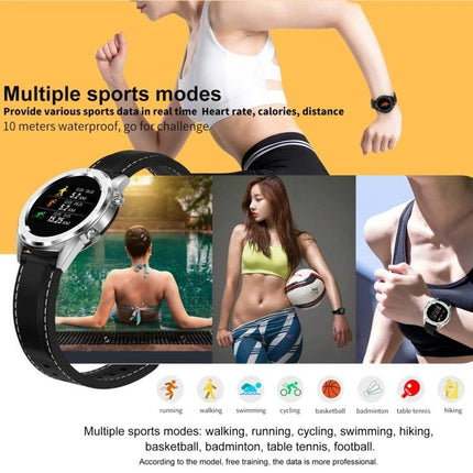 Smartwatch for Everyday Health Tracking and Notifications — sporty lifestyle image showing heart rate, multiple sports modes, and 1.54-inch clear display