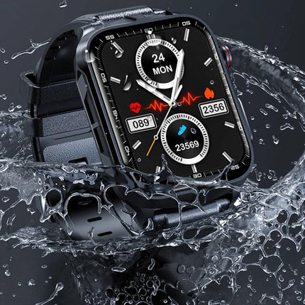 Daily Smart Watch for Everyday Health Monitoring — waterproof smartwatch displaying heart rate, blood pressure, steps and electrotherapy features