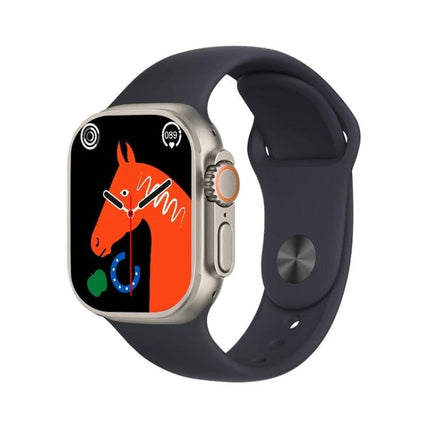 A Practical Smart Watch for Everyday Health and Activity - charcoal band fitness tracker showing heart rate, step and notification icons