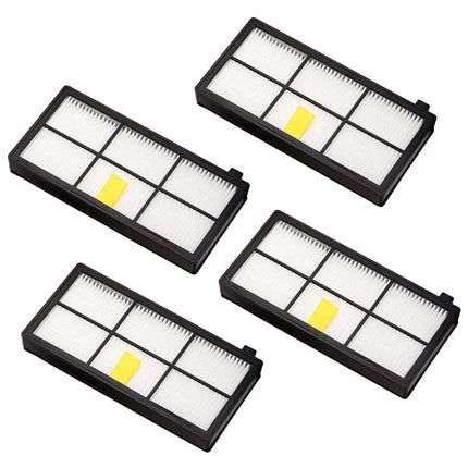 iRobot Replacement HEPA Filter for Robotic Vacuum Cleaners - pack of 4 high-efficiency filters for 8 and 9 series, captures dust, pollen, pet dander
