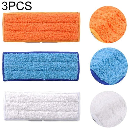 Reusable Microfiber Mopping Cloths for iRobot Braava, 3 Pack - orange blue white microfiber pads for wet dry cleaning on hard floors